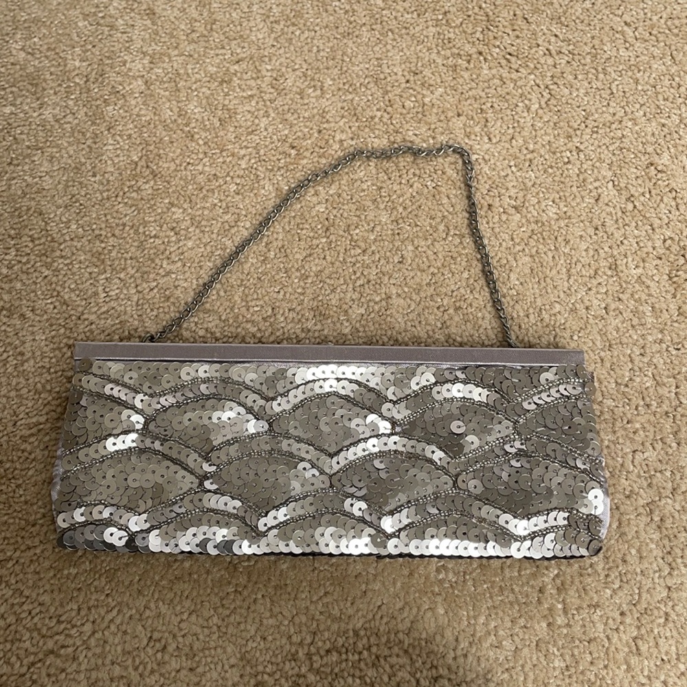 Silver banana republic bag